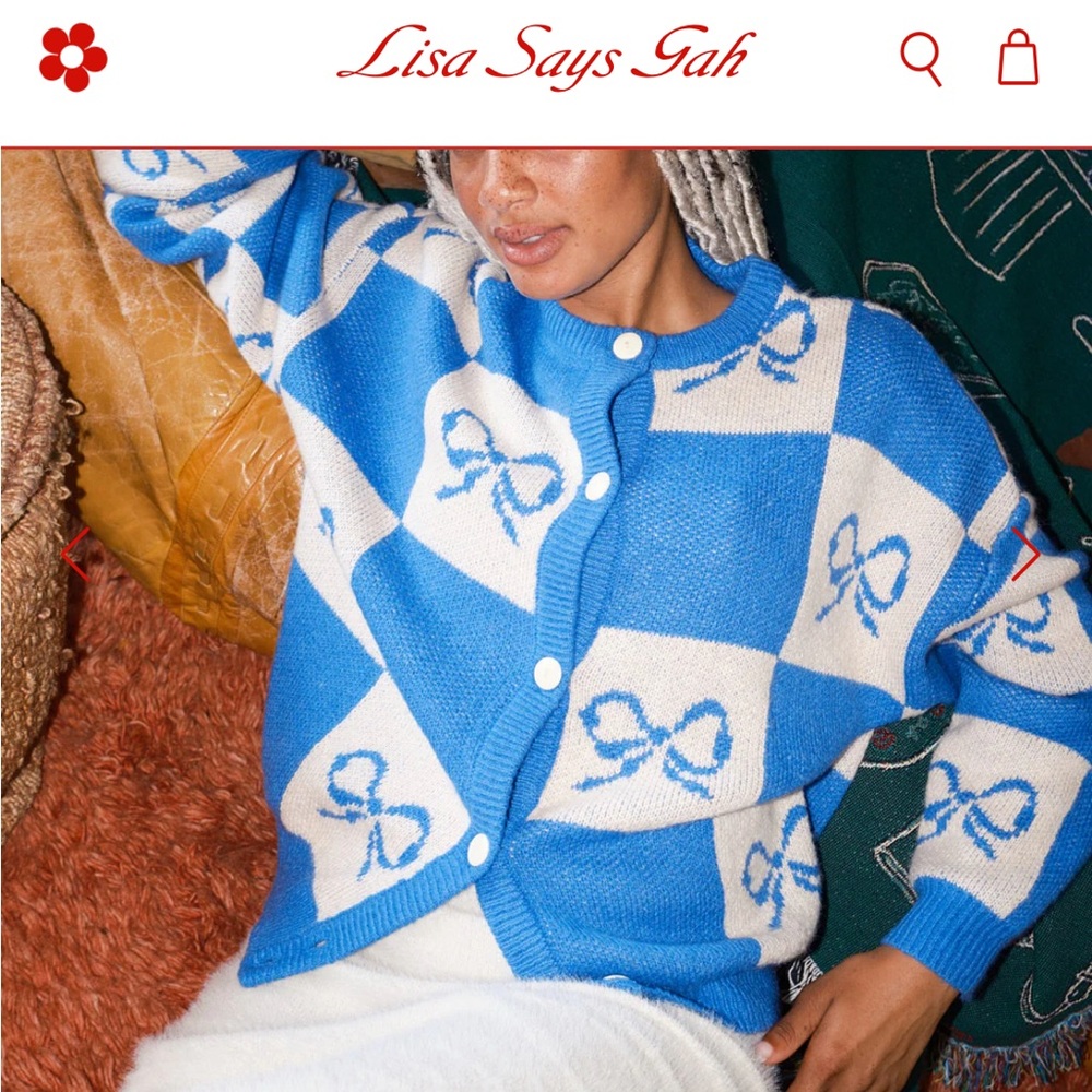 Lisa says gah Laura Checkered Cardigan- Sold